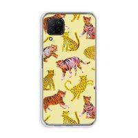 Cute Tigers and Leopards: Huawei P40 Lite Transparant Hoesje