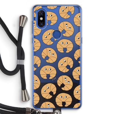 Croissant: Xiaomi Mi Mix 3 Transparant Hoesje met koord