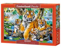 Castorland Tigers by the Stream 1000 stukjes