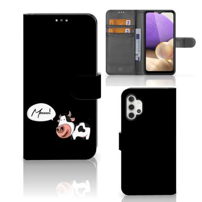 Samsung Galaxy A32 4G Leuk Hoesje Cow Samsung Galaxy A32 4G Leuk Hoesje Cow