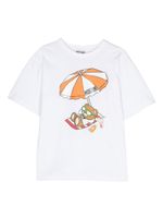 Moschino Kids t-shirt en coton à imprimé Teddy Bear - Blanc