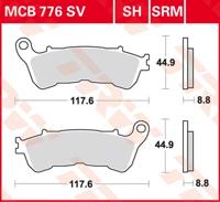 TRW Remblokken, en remschoenen voor de moto, MCB776SRM Sinter maxi scooter