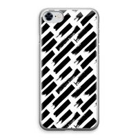 Zwarte vegen: iPhone 8 Transparant Hoesje