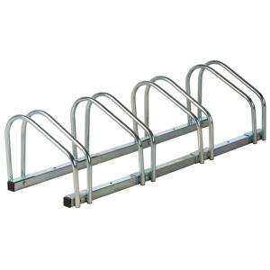 ProPlus Fietsenrek muur/grond standaard - voor 4 fietsen - metaal - 98 x 32  x 26 cm   -