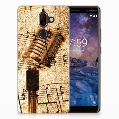Nokia 7 Plus | Siliconen hoesje | met foto Bladmuziek Nokia 7 Plus | Siliconen hoesje | met foto Bladmuziek