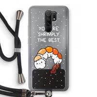 You're Shrimply The Best: Xiaomi Redmi 9 Transparant Hoesje met koord