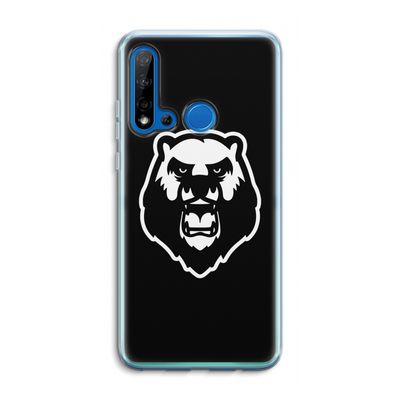 Angry Bear (black): Huawei P20 Lite (2019) Transparant Hoesje