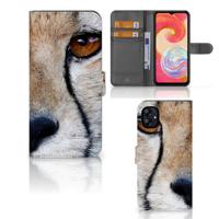 Samsung Galaxy A04e | Telefoonhoesje | Met pasjeshouder | Cheetah