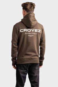 Croyez Collection Hoodie Heren Bruin/Wit - Maat XS - Kleur: Bruin | Soccerfanshop