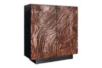 Highboard FLUID 110cm 3D acaciahout donker walnootbruin - 45601