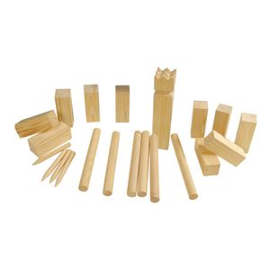 Kubb set groot hout fsc, 21dlg.