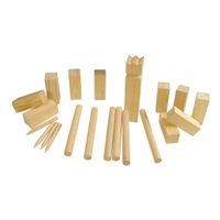 Kubb set groot hout fsc, 21dlg.