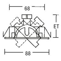 Brumberg 1963.02 spotje Verzonken spot Chroom GX5.3 Halogeen 50 W - thumbnail