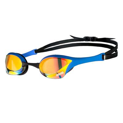 Arena Cobra Ultra swipe mirror zwembril geel/blauw