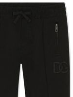 Dolce & Gabbana Kids pantalon de jogging à patch logo - Noir