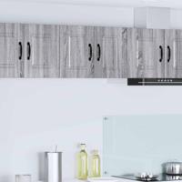 Keukenkast 2 pcs Grijs Sonoma 30 x 31 x 40 cm Bewerkt hout