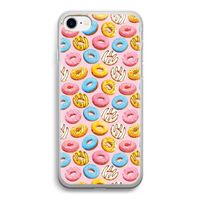 Pink donuts: iPhone SE 2020 Transparant Hoesje Pink donuts: iPhone SE 2020 Transparant Hoesje