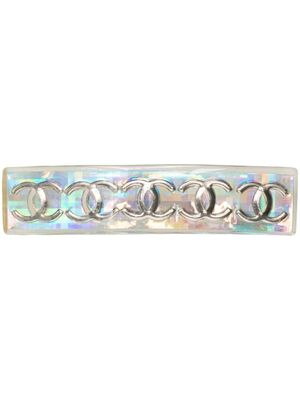 CHANEL Pre-Owned barrette à logo CC (1997) - Blanc