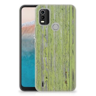 Nokia C21 Plus | Bumper Hoesje | Green Wood