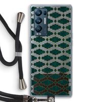 Moroccan tiles: Oppo Find X3 Neo Transparant Hoesje met koord