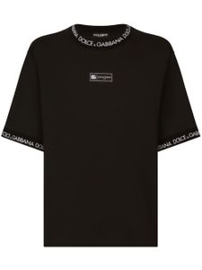 Dolce & Gabbana t-shirt en coton à logo imprimé - Noir