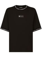 Dolce & Gabbana t-shirt en coton à logo imprimé - Noir - thumbnail