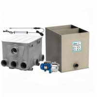 AquaForte Trommelfilter Complete Set - UV-C 40W, Spoelpomp, Biokamer - Tot 25 m³/h Vijverfilter