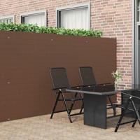 Tuinhek Dubbelzijdig Bruin 1,8x3 m PVC