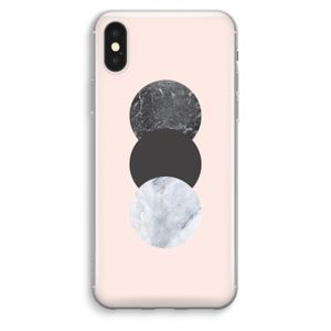 Marmeren cirkels: iPhone XS Max Transparant Hoesje