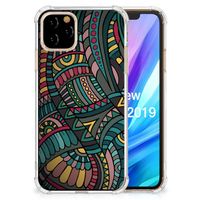 Apple iPhone 11 Pro Doorzichtige Silicone Hoesje Aztec