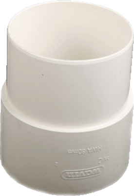 Wavin HWA fitt -buis, PVC, grijs, 70mm, uitvoering trompstuk/verbindingsstuk,