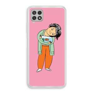 Visknuffel: Samsung Galaxy A22 4G Transparant Hoesje