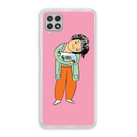 Visknuffel: Samsung Galaxy A22 4G Transparant Hoesje