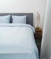 Kayori Shizu dekbedovertrek Katoensatijn Blauw