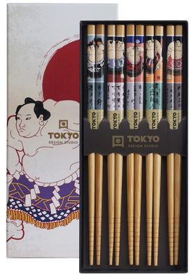 Chopsticks Set - Tokyo Design Studio - Sumo&apos;s - 5 paar