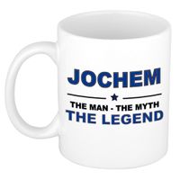 Jochem The man, The myth the legend cadeau koffie mok / thee beker 300 ml