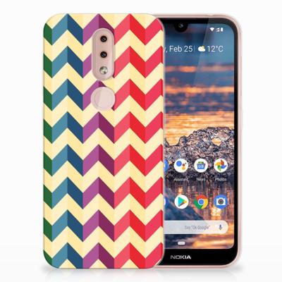 Nokia 4.2 | TPU bumper | Zigzag Multi Color Nokia 4.2 | TPU bumper | Zigzag Multi Color