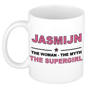 Jasmijn The woman, The myth the supergirl cadeau koffie mok / thee beker 300 ml   -