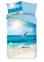 Good Morning Dekbedovertrek "strandthema" - Multi - (140x200/220 cm) - Katoen