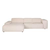 by fonQ Wonder 4-zitshoekbank met Chaise Longue Links - Rib