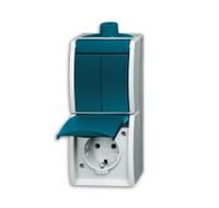 BJ Busch Jaeger seriecombinatie waterdicht 1684-0-0324