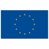 Gevelvlag/vlaggenmast vlag Europa 90 x 150 cm   -