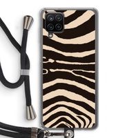 Arizona Zebra: Samsung Galaxy A12 Transparant Hoesje met koord