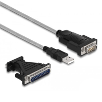 Delock USB 2.0 naar RS-232 D-Sub 9 adapter, 1.8 m.