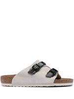 Birkenstock sandales Arizona en daim - Blanc - thumbnail