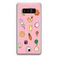 Happy bento friends: Samsung Galaxy Note 8 Transparant Hoesje