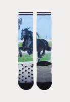 Stapphorse - Paardrijsokken - 1 Paar - Black Horse Printed - thumbnail