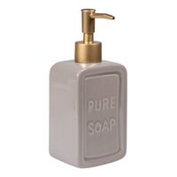 QUVIO Zeep dispenser 'pure soap' - Grijs - thumbnail