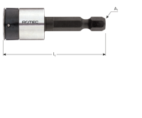 Rotec Dopsleutel | E6.3 | 1/4" Bitopname | Niet-magnetisch | SW 1/4"x50 - 819.30101