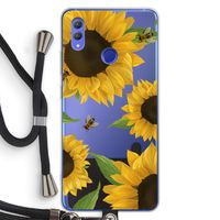 Sunflower and bees: Honor Note 10 Transparant Hoesje met koord